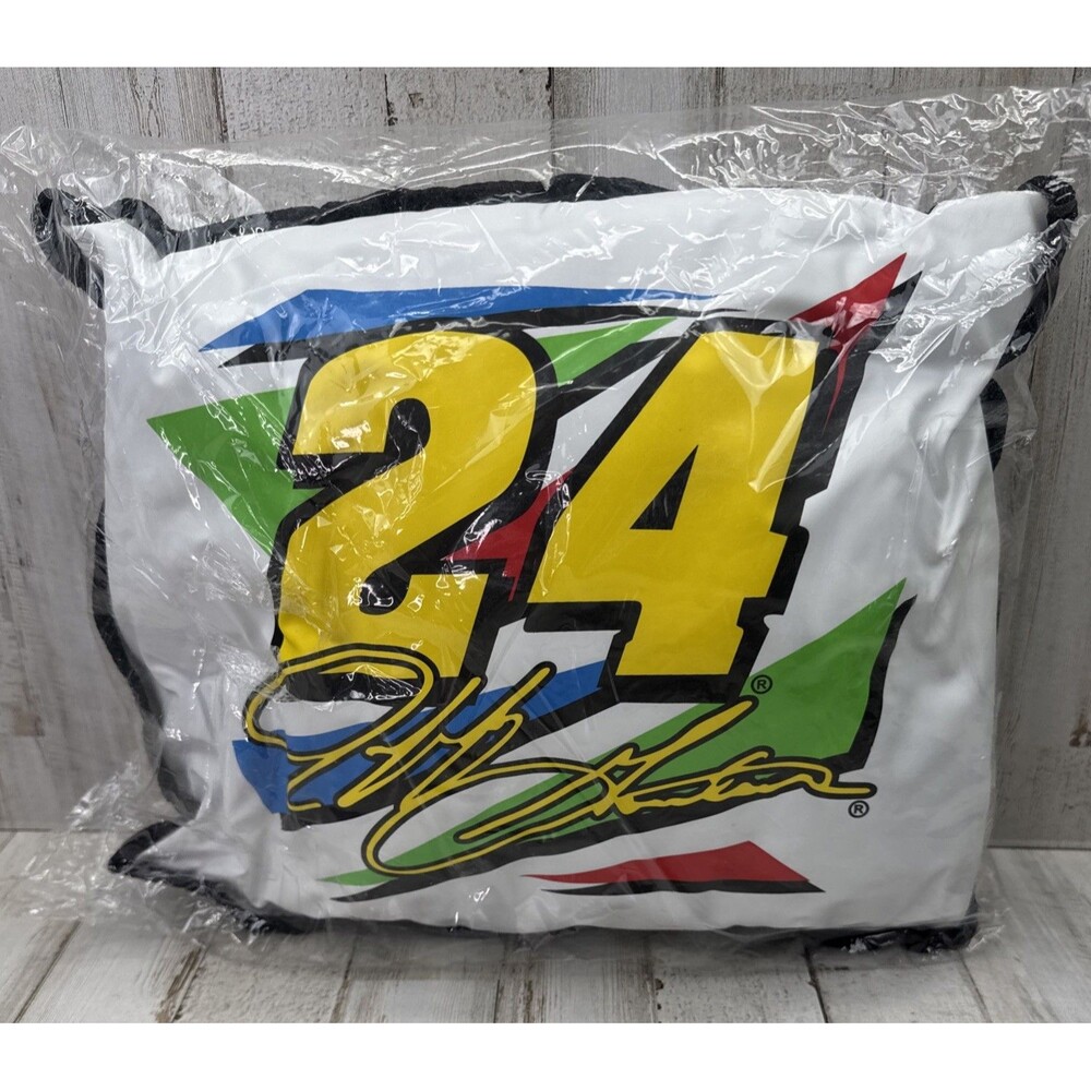 Vintage Y2K Jeff Gordon #24 Dupont Automotive Finishes Racing Pillow Man Cave F1